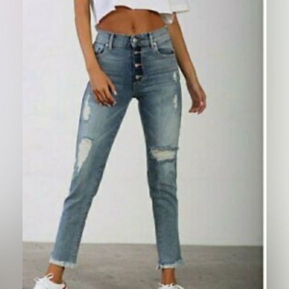 🌎REVICE DENIM Distressed Button Fly Dream Fit 🌎 - Picture 2 of 6